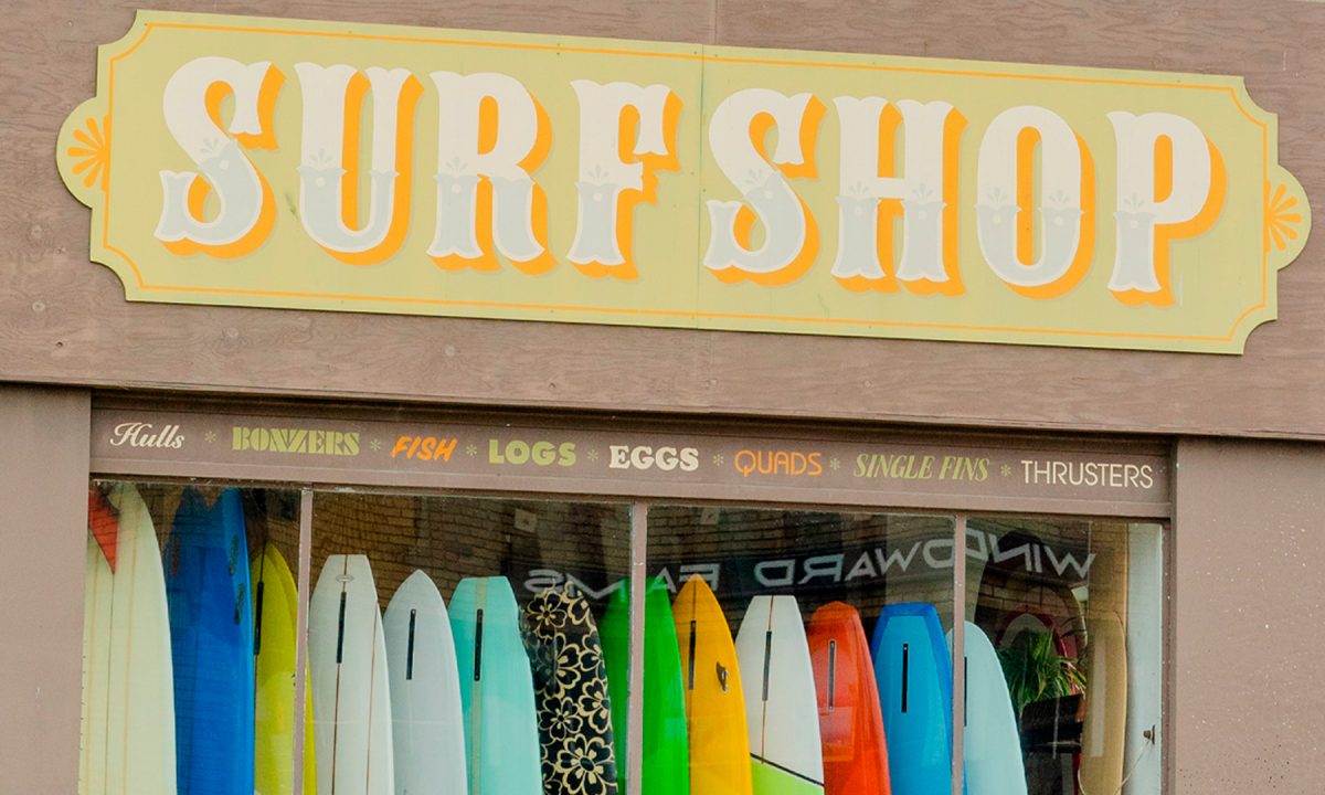 exterior of surf shop in Venice