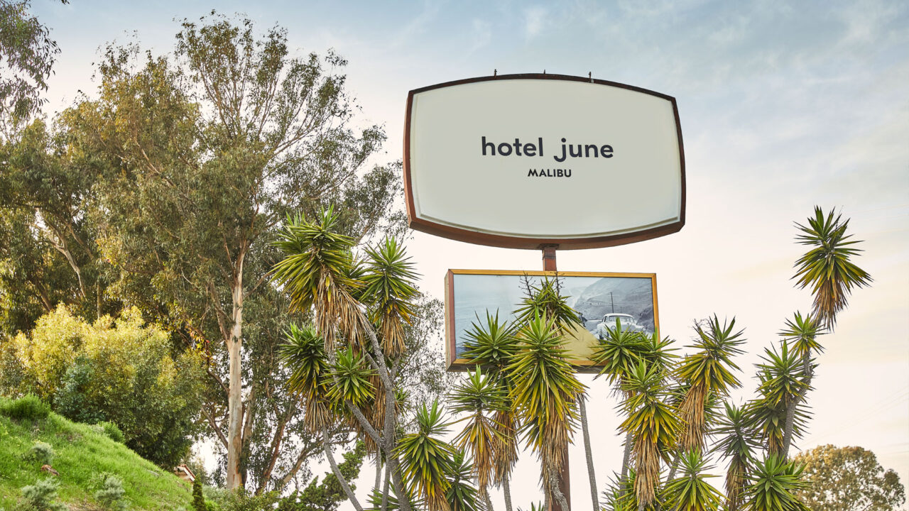 Hotel June Malibu sign