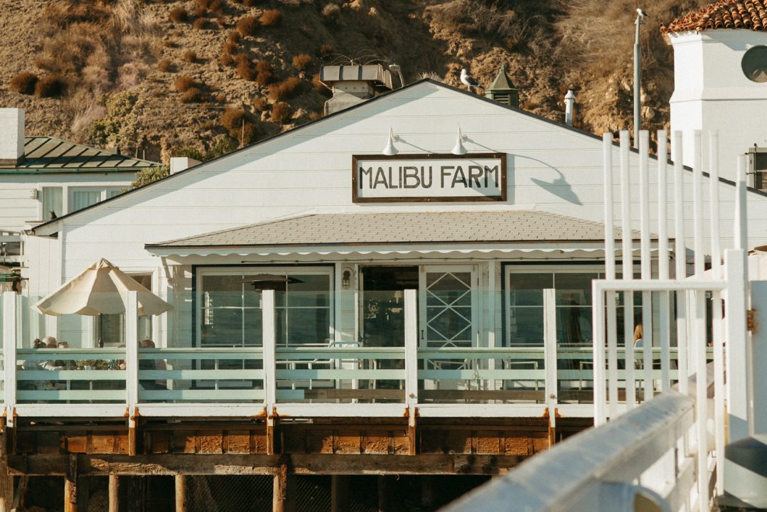 Exterior image of Malibu Farms Restaurant outdoor seating area