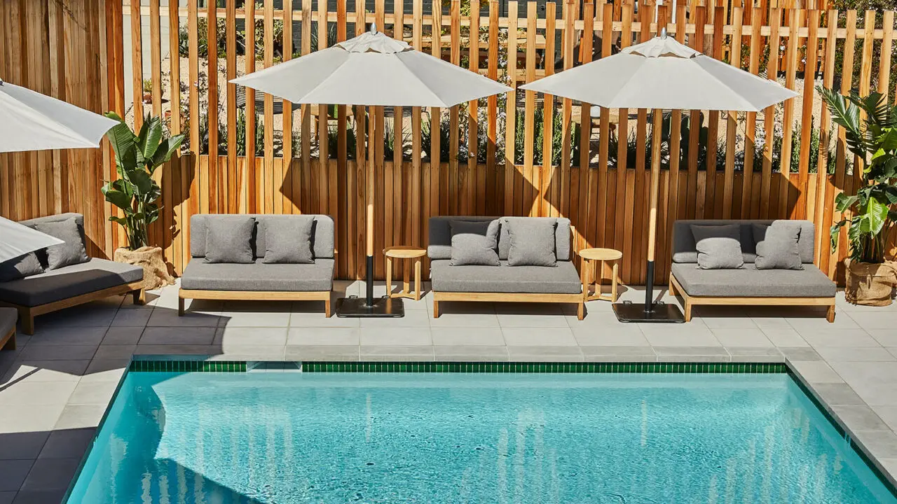 Hotel June Malibu Pool Deck with Loungers